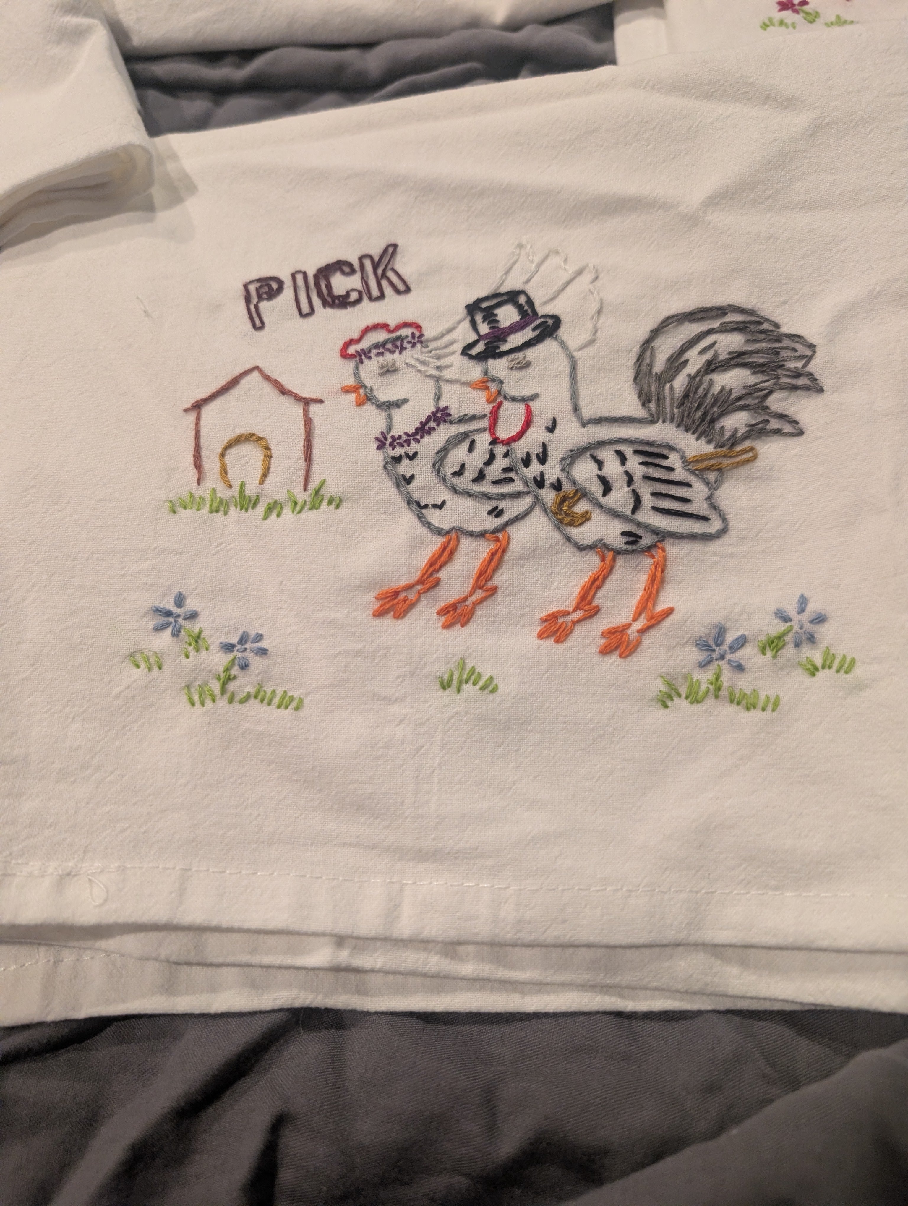 Dish towels set (Barnyard Romance)