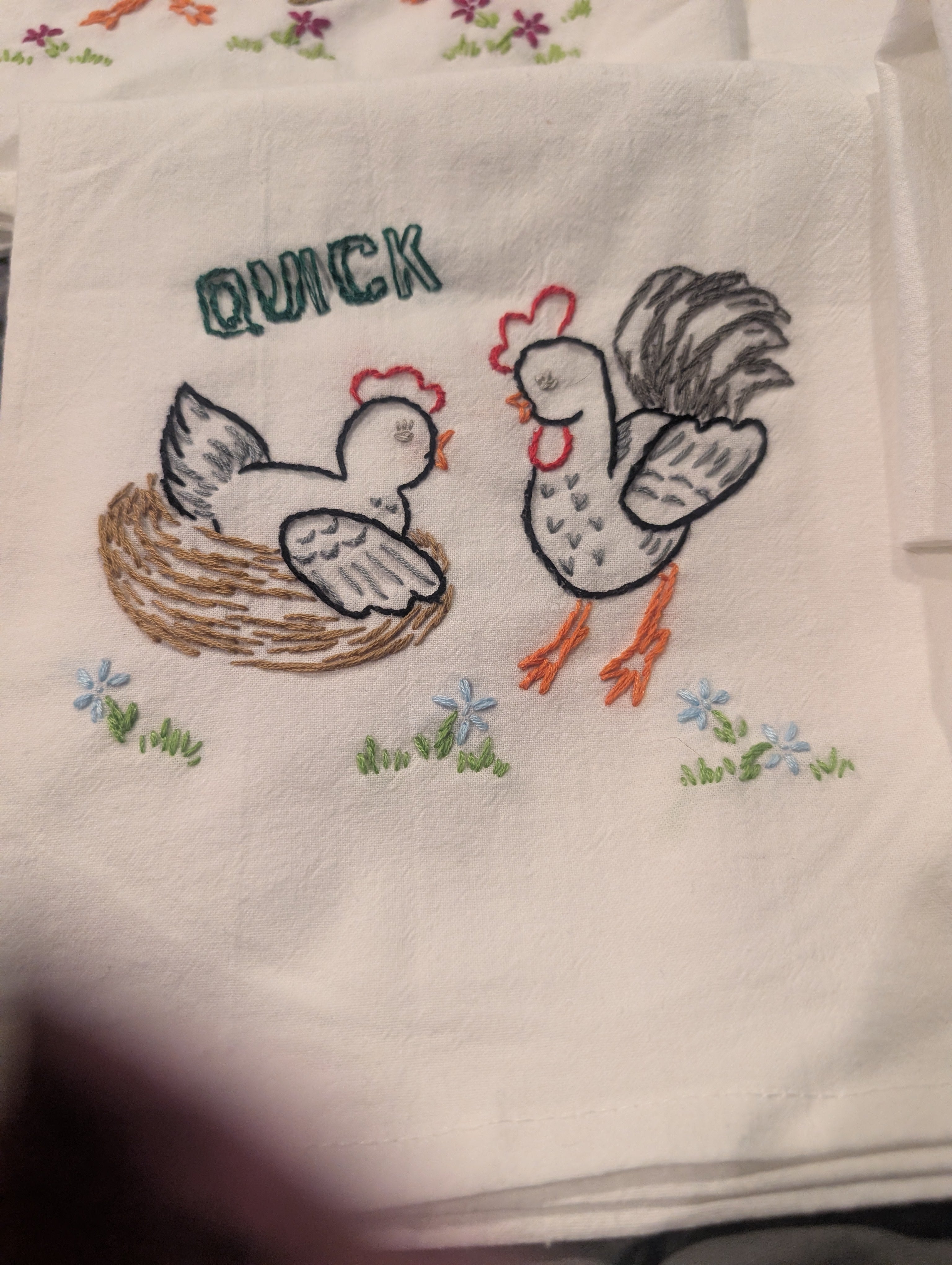 Dish towels set (Barnyard Romance)