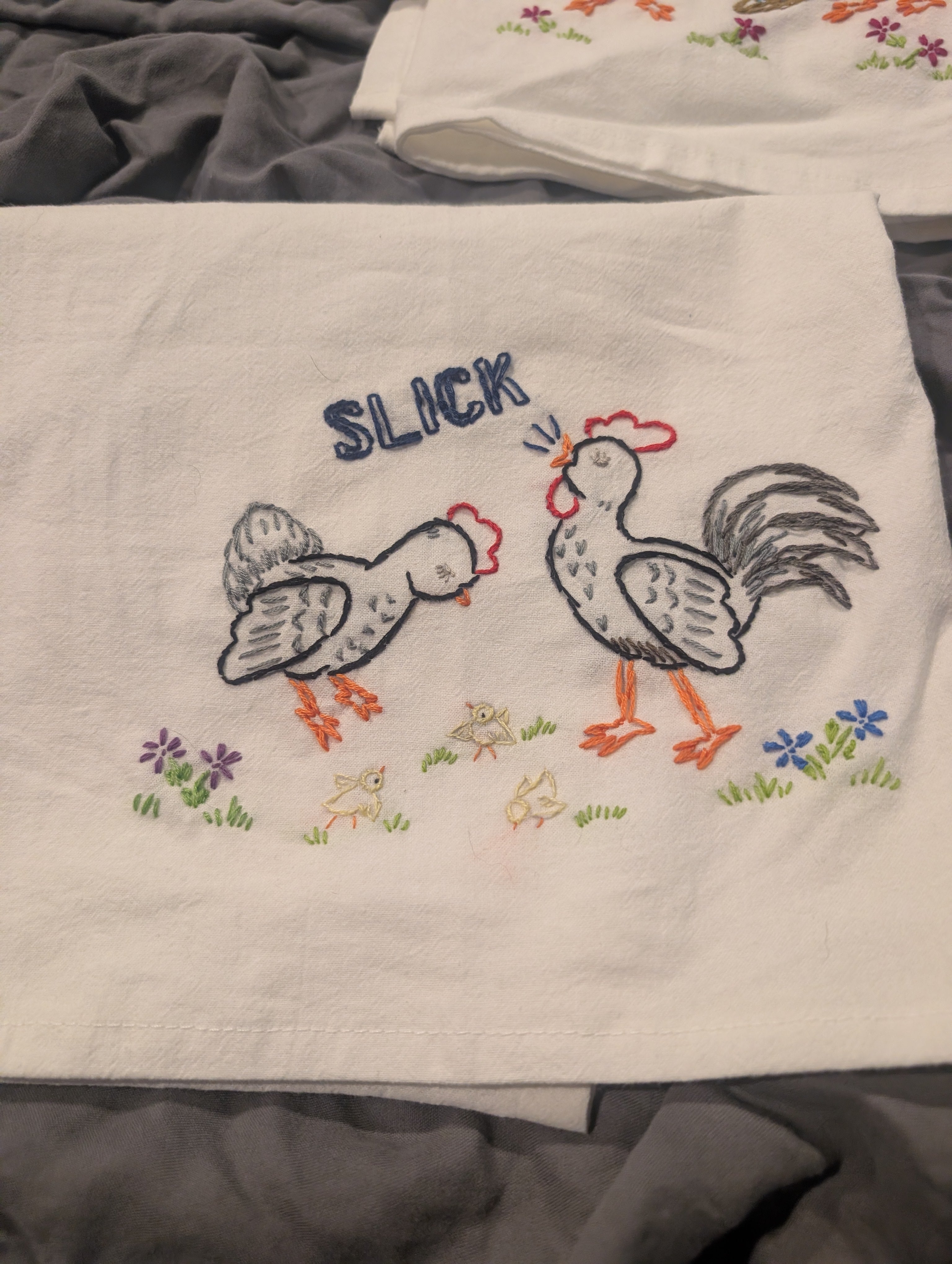 Dish towels set (Barnyard Romance)