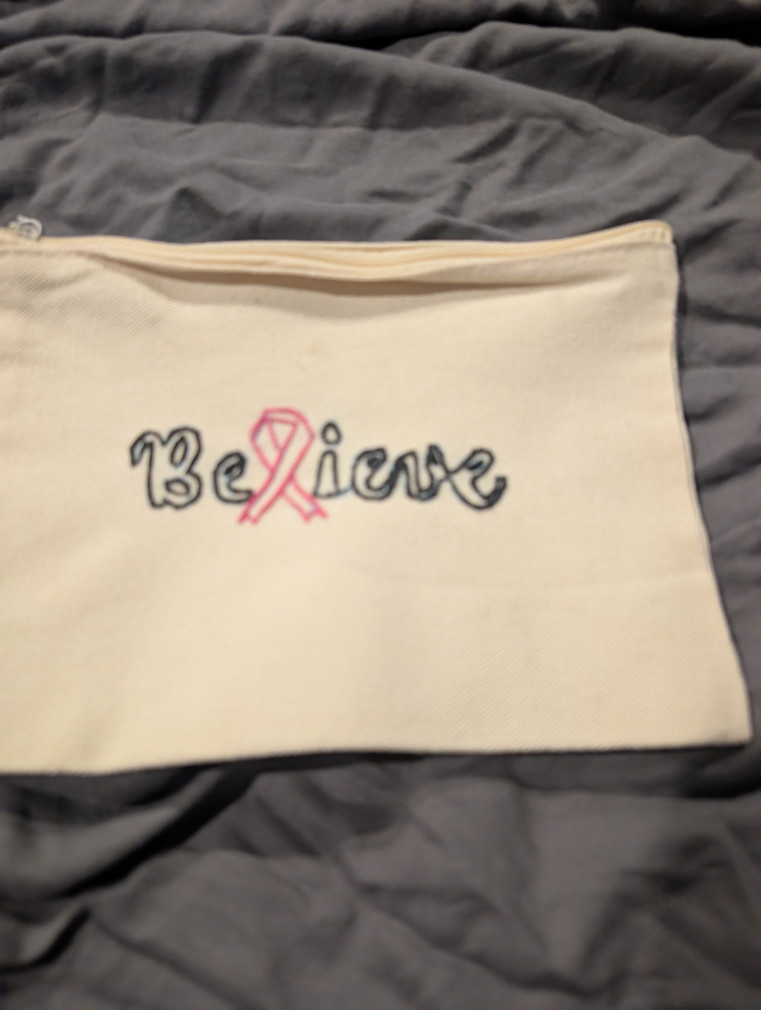 Believe Zipper bag
